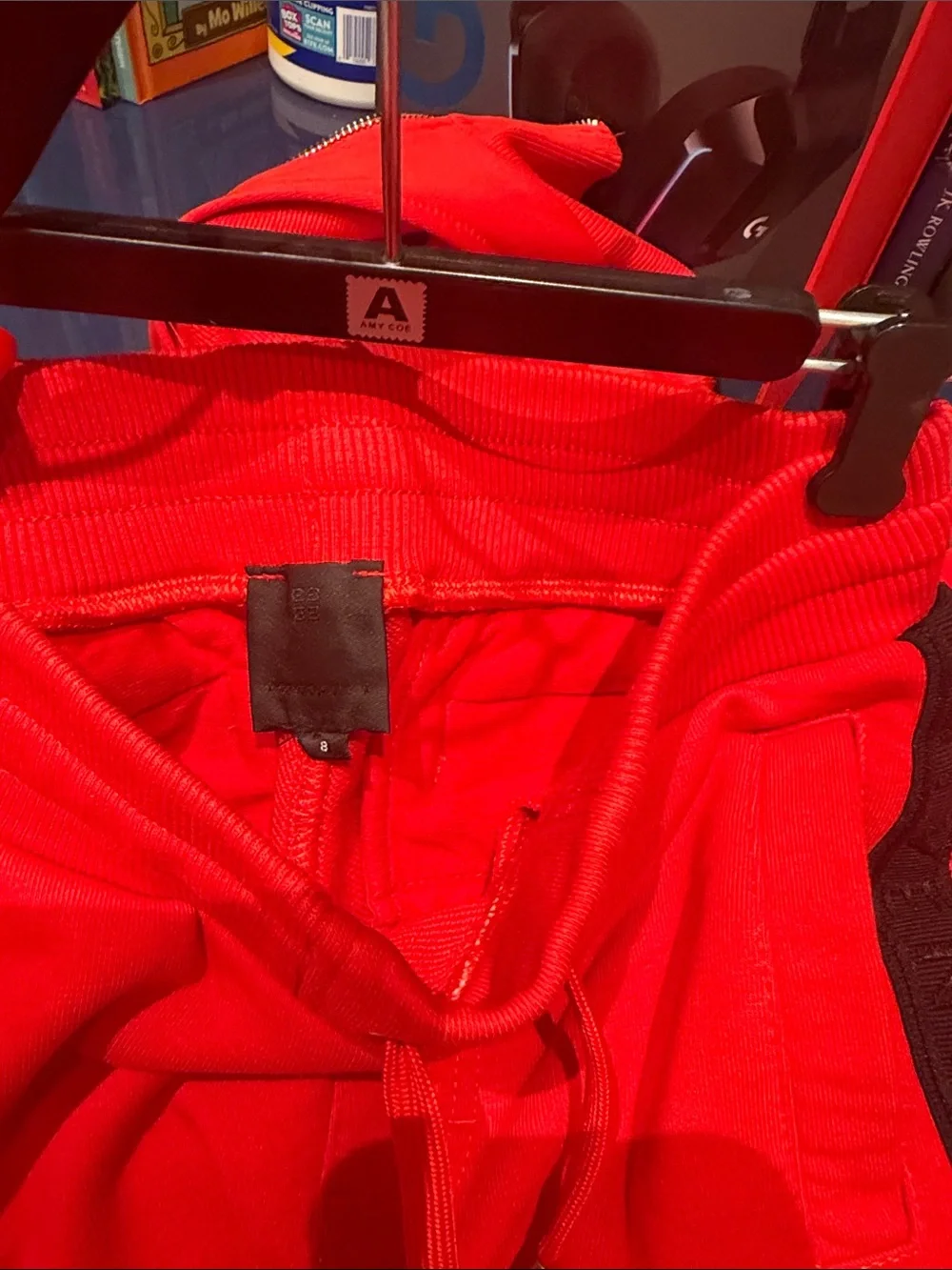 Authentic Givenchy Kids Bright Red Zip Jacket with Shorts Never Worn